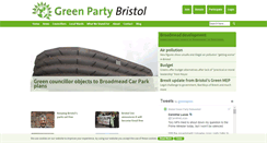 Desktop Screenshot of bristolgreenparty.org.uk