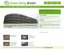 Tablet Screenshot of bristolgreenparty.org.uk